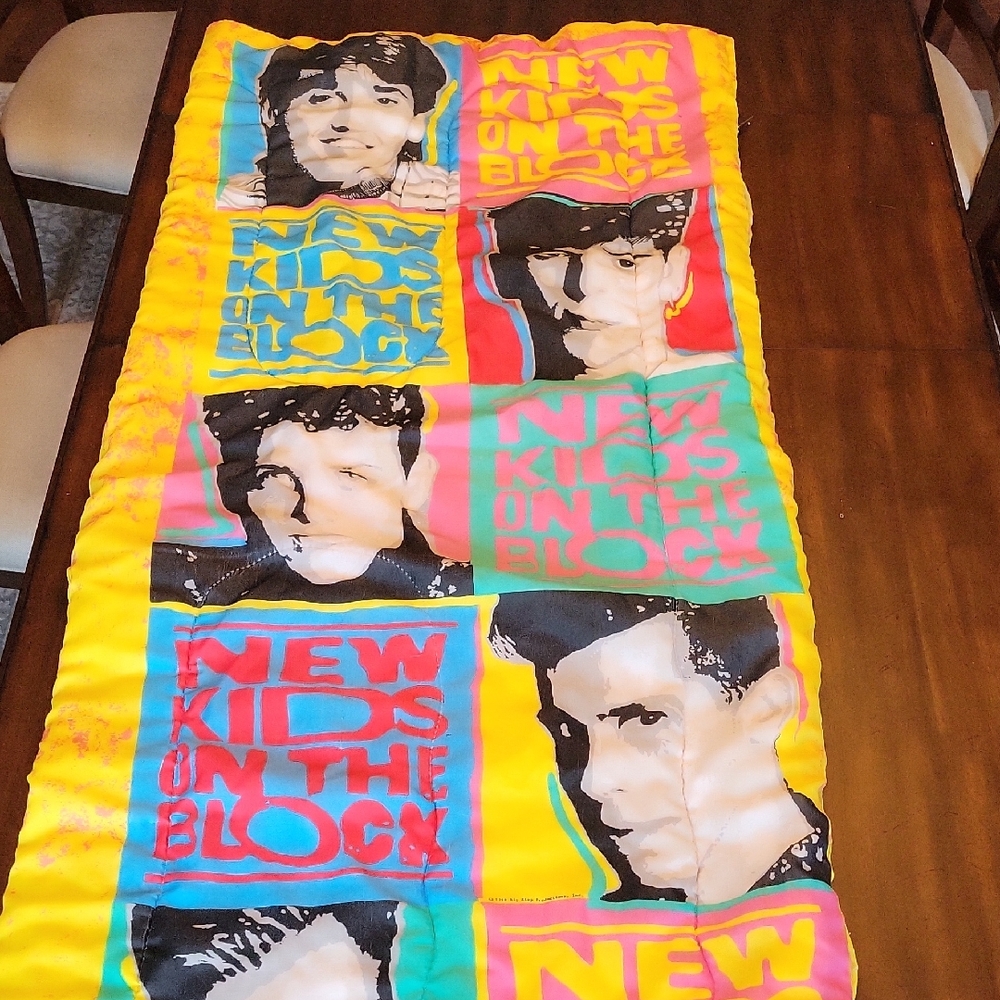 Vintage 1990 New Kids on the Block Sleeping Bag